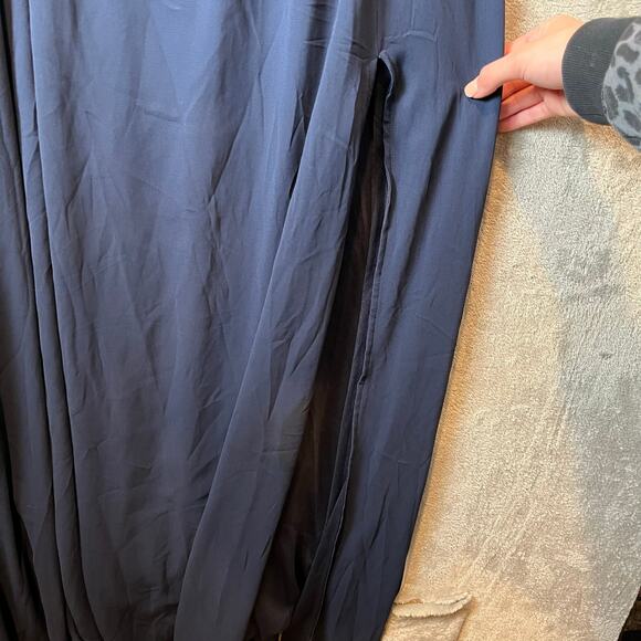 Lulus Navy Strapless Maxi Dress Sz M Bridesmaid Wedding Formal Evening Gown New - Picture 8 of 8